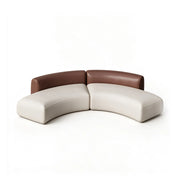 LIVARA Curved Modular Sofa Wraparound Backrest High Resilience Cushioning for Living Room Hotel Lobby Reception Area