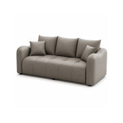 LIVARA Modern Sofa Scratch Resistant Upholstery High Resilience Cushioning Solid Wood Frame 120/180cm for Living Room Apartment - Grey