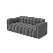 LIVARA Sherpa Sofa Soft Upholstery Deep Seat High Resilience Cushions Solid Wood Frame 150/200cm for Living Room Apartment - Light Grey