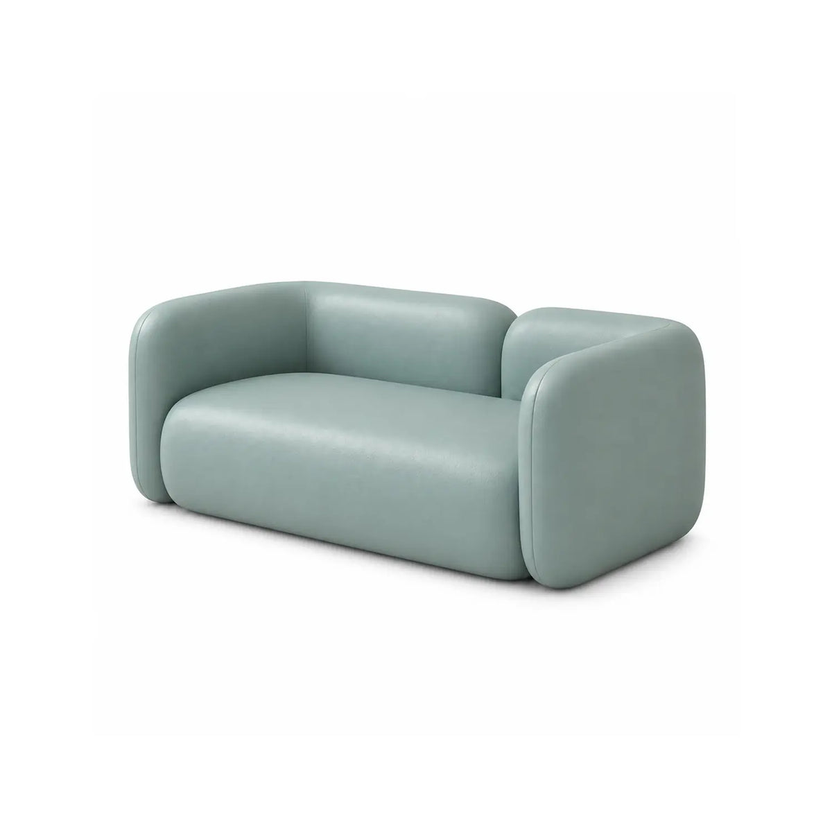 LIVARA Contemporary Sofa Wide Seat Solid Wood Frame Scratch Resistant Upholstery for Small Living Room Bedroom Lounge - Green