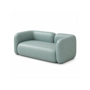 LIVARA Contemporary Sofa Wide Seat Solid Wood Frame Scratch Resistant Upholstery for Small Living Room Bedroom Lounge - Green
