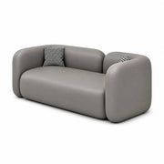 LIVARA Contemporary Sofa Wide Seat Solid Wood Frame Scratch Resistant Upholstery for Small Living Room Bedroom Lounge - Grey