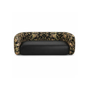 LIVARA Contemporary Sofa Wide Seat Solid Wood Frame Scratch Resistant Upholstery for Small Living Room Bedroom Lounge - Black