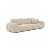 LIVARA Modern Sofa Belgian Chenille Upholstery Cloud-Like Cushions Multi-Layer Seat for Living Room Apartment Lounge - Khaki