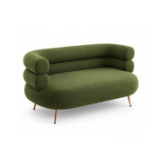 LIVARA Retro Chenille Sofa Soft Upholstery High Resilience Cushion Wooden Frame 145/175cm for Living Room Bedroom Lounge - Green
