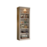 LIVARA Bookshelf Cabinet - Solid Wood Open Storage Bookcase 210cm Study Living Room Display 80cm - White