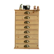 LIVARA Rustic Wood Filing Cabinet with Drawers for Home Office Study Room Storage -  Wood