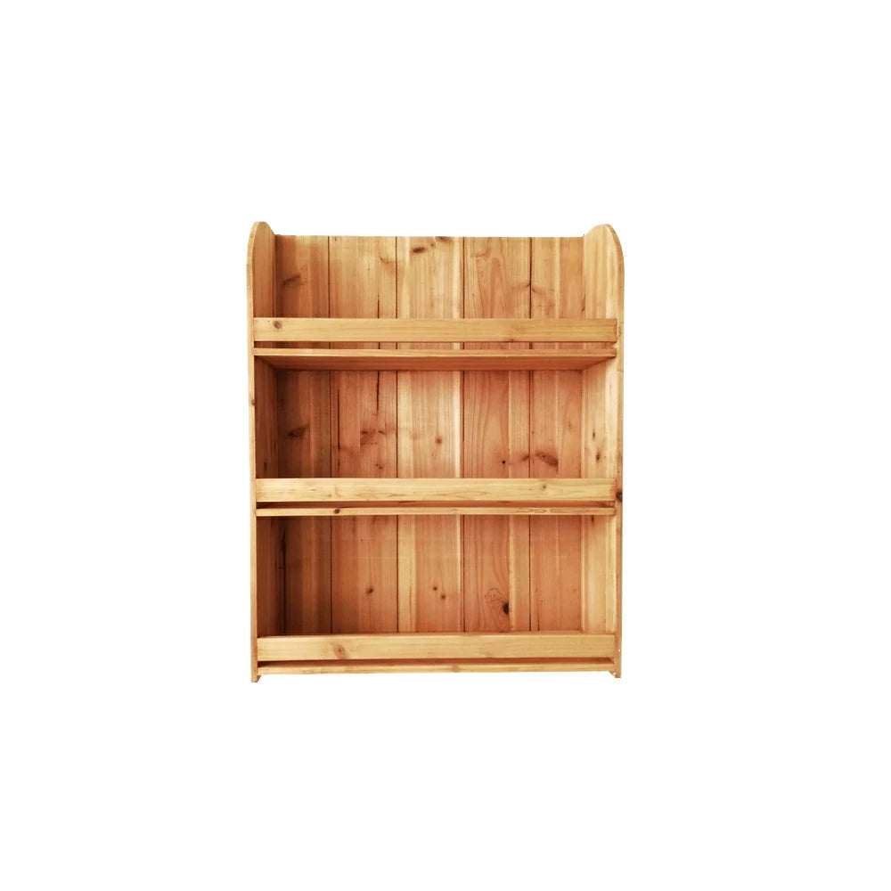 LIVARA Solid Wood Sideboard Cabinet with Shelves for Kitchen Dining Room Storage - Natural Wood