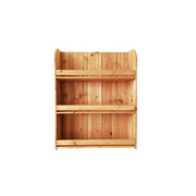 LIVARA Solid Wood Sideboard Cabinet with Shelves for Kitchen Dining Room Storage - Natural Wood