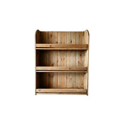 LIVARA Solid Wood Sideboard Cabinet with Shelves for Kitchen Dining Room Storage - Rustic Wood