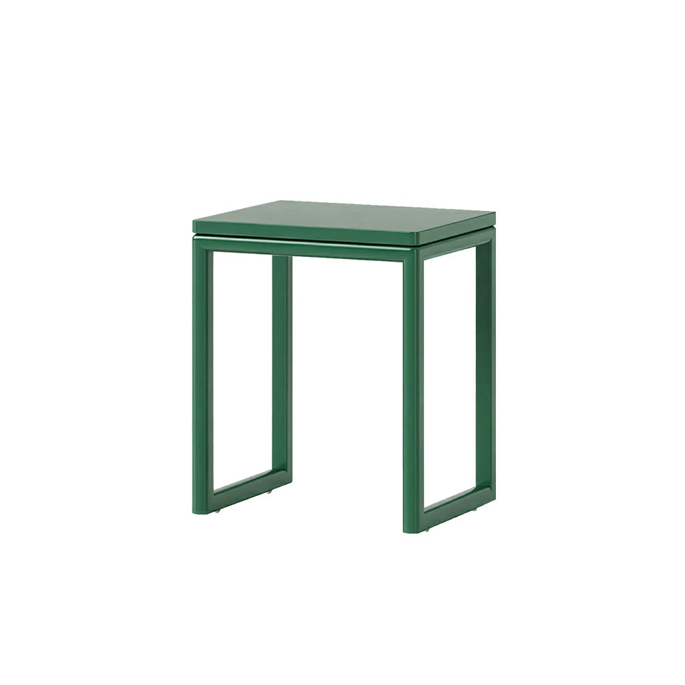 LIVARA Mobile Side Table Solid Wood Storage End Table with Hidden Casters for Living Room Bedroom & Bedside - Green