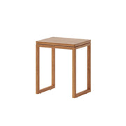 LIVARA Mobile Side Table Solid Wood Storage End Table with Hidden Casters for Living Room Bedroom & Bedside - Cherry
