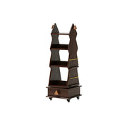 LIVARA Children’s Rotating Bookshelf Multi Layer Solid Wood Storage Shelf for Kids Room & Reading Corner - Walnut