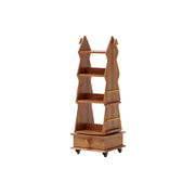 LIVARA Children’s Rotating Bookshelf Multi Layer Solid Wood Storage Shelf for Kids Room & Reading Corner - Cherry