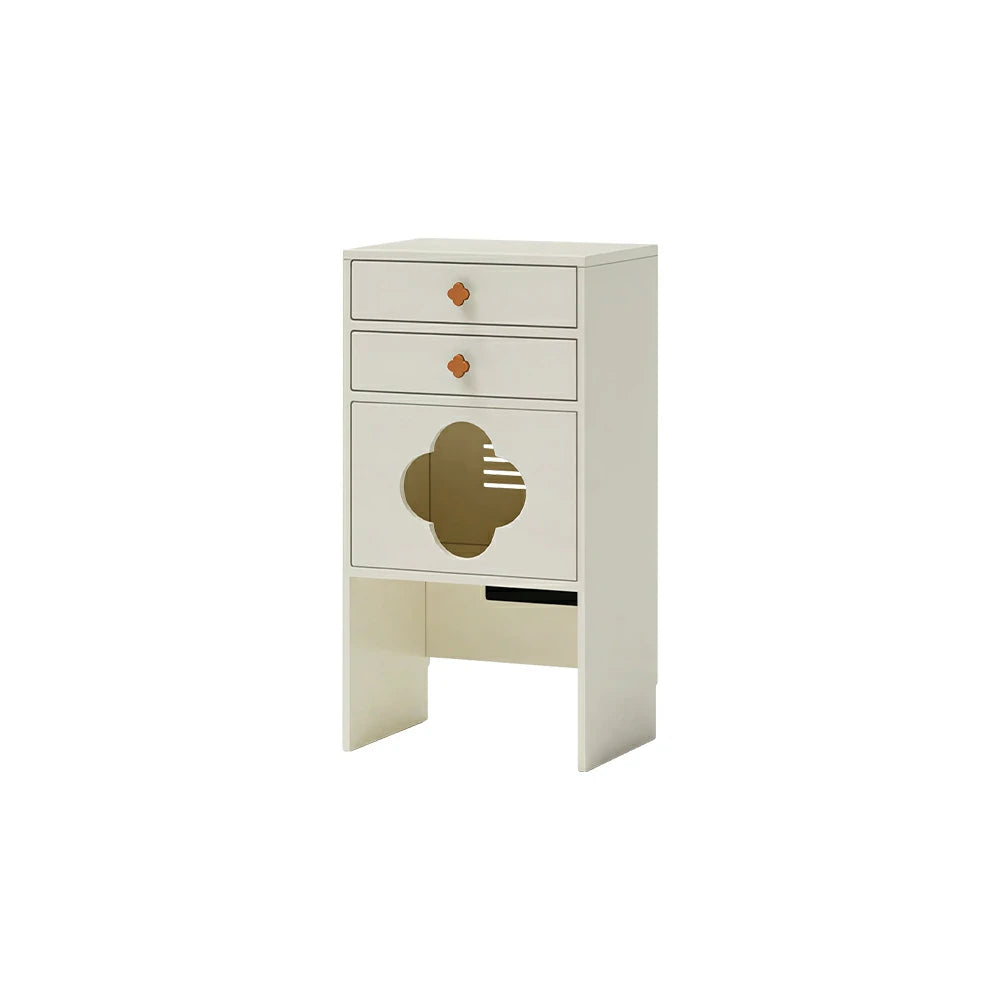 LIVARA Cat Storage Cabinet Built in Cat Rest Area with Drawers for Small Homes & Pet Friendly Spaces - White