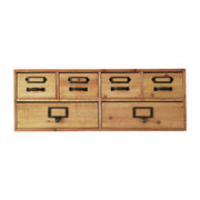 LIVARA Solid Wood Jewelry Storage Box Organizer for Bedroom Vanity Desktop - Natural Wood