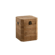 LIVARA 125cm Coffee Table with Storage - Solid Wood Living Room Centre Table - Natural Wood