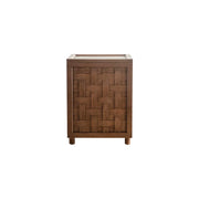 LIVARA  Sofa Side Table - Solid Wood Accent Table for Living Room - Vintage Wood