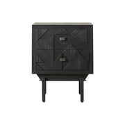LIVARA Bedroom Bedside Table - Solid Wood Nightstand with Storage - Vintage Wood