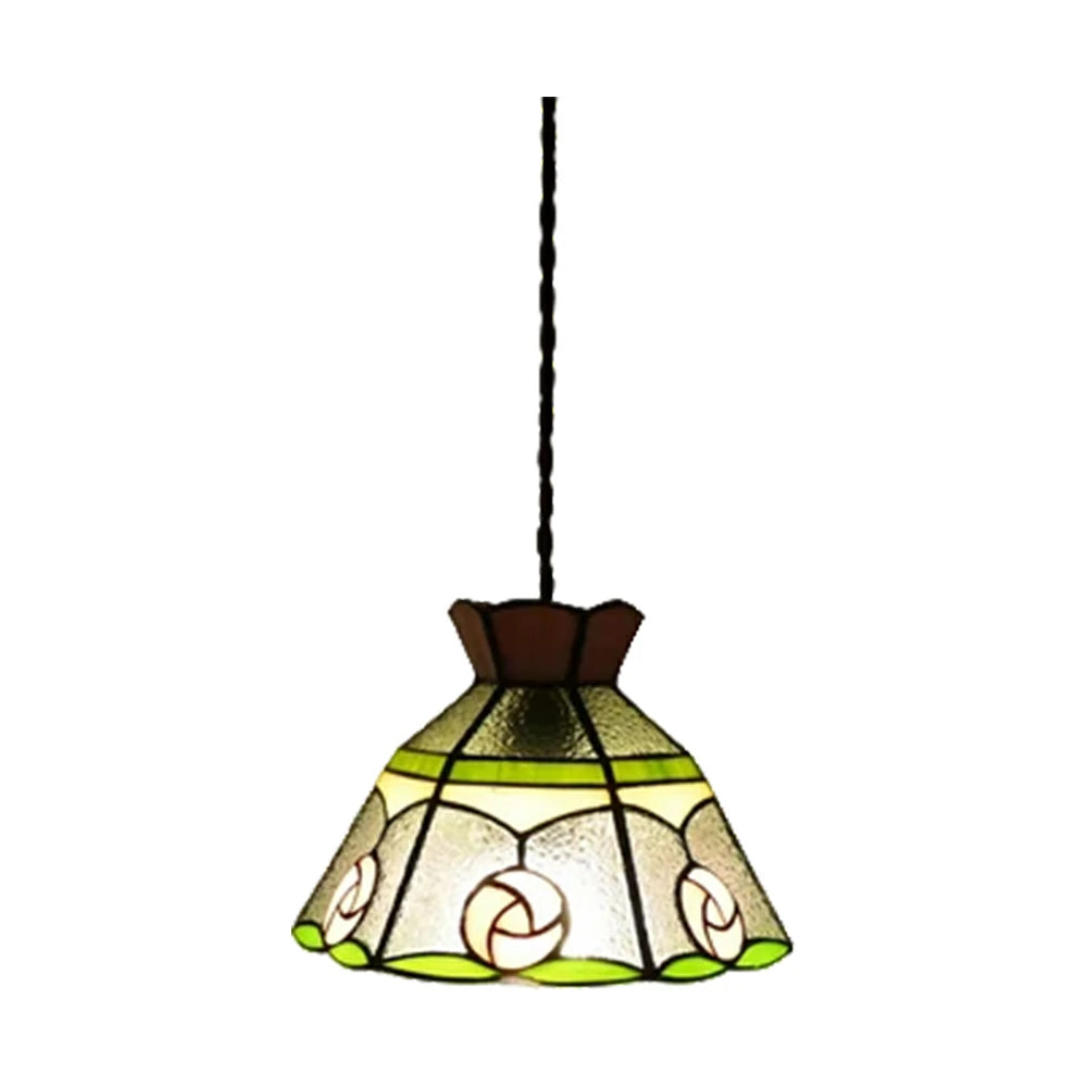 LIVARA Pink Crown Rose Pattern Pendant Light Minimalist Hanging Lamp Floral Shade E27 Ceiling Light for Bedroom Bedside Dining Area