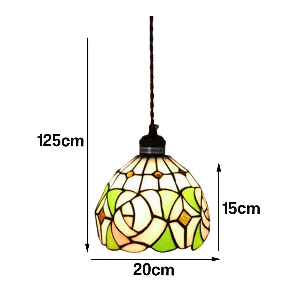 LIVARA Pink Rose Pattern Pendant Light Minimalist Hanging Lamp Floral Shade E27 Ceiling Light for Bedroom Bedside Dining Area
