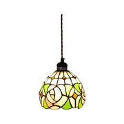 LIVARA Pink Rose Pattern Pendant Light Minimalist Hanging Lamp Floral Shade E27 Ceiling Light for Bedroom Bedside Dining Area