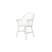LIVARA Iron Leisure Chair Curved High Back Vintage Finish for Dining Room Balcony Cafe Corner