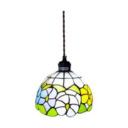 LIVARA Butterfly & Floral Pattern Pendant Light Minimalist Hanging Lamp Floral Shade E27 Ceiling Light for Bedroom Bedside Dining Area