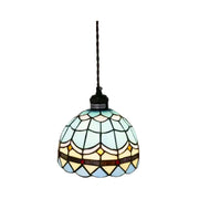 LIVARA Multicolor Pendant Light Minimalist Hanging Lamp 20cm Floral Shade E27 Ceiling Light for Bedroom Bedside Dining Area