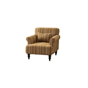 LIVARA Boucle Lounge Chair with Solid Wood Legs for Living Room Bedroom - Autumn Yellow