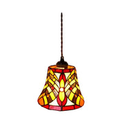 LIVARA Totem Pattern Pendant Light Minimalist Hanging Lamp Floral Shade E27 Ceiling Light for Bedroom Bedside Dining Area