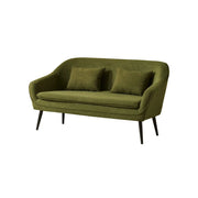 LIVARA Corduroy Sofa - Modern Living Room Lounge Couch - Dark Green