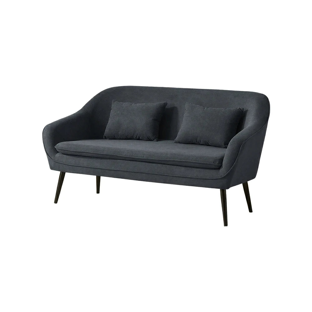 LIVARA Corduroy Sofa - Modern Living Room Lounge Couch - Grey