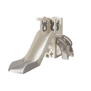 LIVARA Kids Slide Foldable Design Anti-Slip Steps Stable Structure Three-Section Long Slide for Indoor & Outdoor Play - Grey