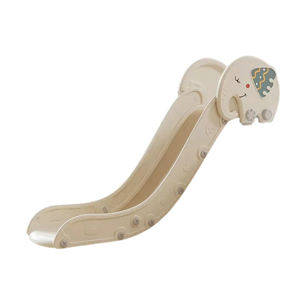 LIVARA Kids Slide Extended Safety Area Anti-Slip Steps Stable Structure Space-Saving Design for Home Use - Khaki