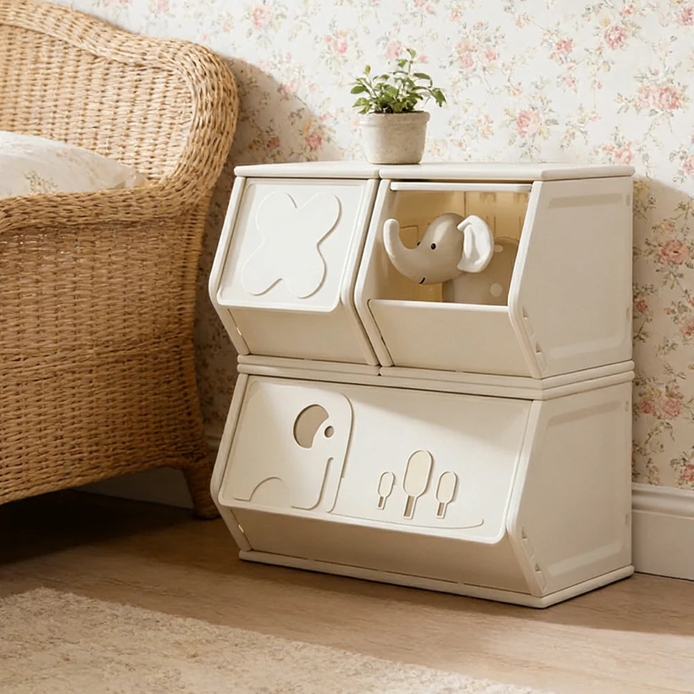 LIVARA Storage Cabinet Smooth Sliding Design Slot-Fit Structure Seamless Build Multi-Space Organisation