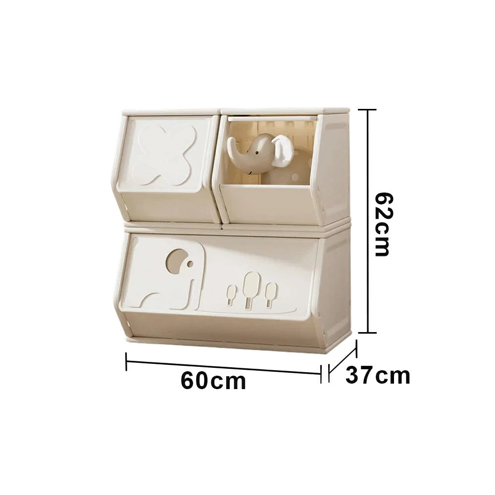 LIVARA Storage Cabinet Smooth Sliding Design Slot-Fit Structure Seamless Build Multi-Space Organisation