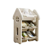 LIVARA Storage Organiser Multi-Tier Design Strong Load-Bearing Structure Anti-Drop Stable Freestanding Storage - White