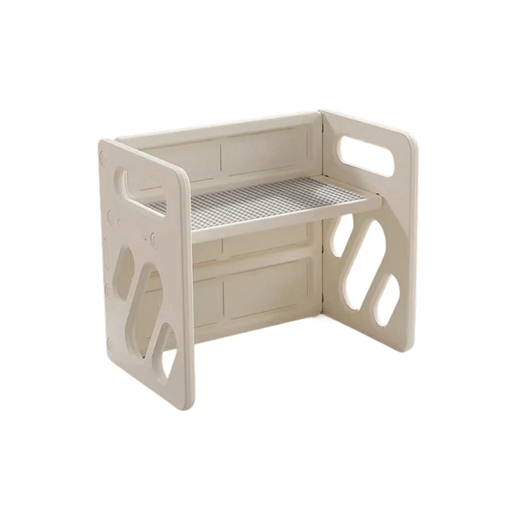 LIVARA Kids Activity Table Multi-Purpose Learning & Play Design Stable Structure Stackable Space-Saving Storage - White