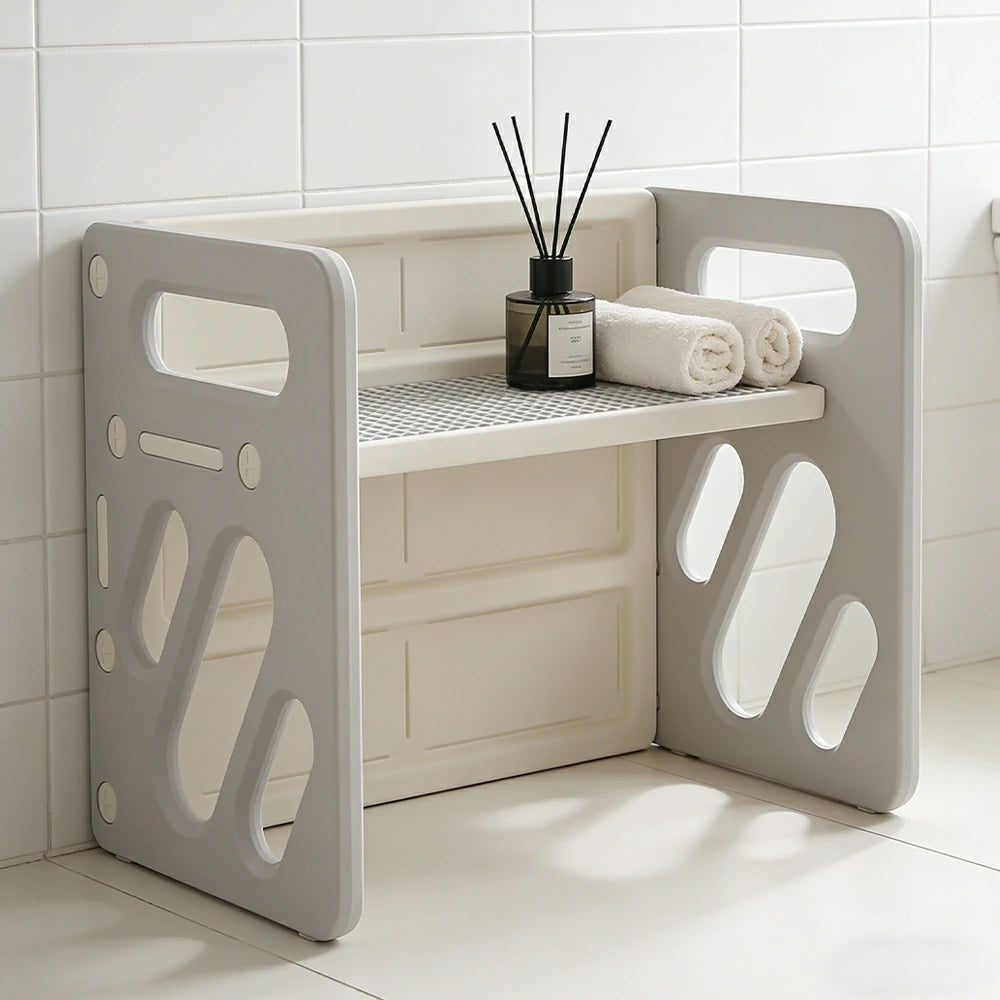 LIVARA Kids Activity Table Multi-Purpose Learning & Play Design Stable Structure Stackable Space-Saving Storage - Grey