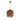 LIVARA 25/40/60cm Pinecone Pendant Light, Handcrafted Basswood Lampshade with E27 LED Bulb Included, Nordic Natural Style Ceiling Lamp - Walnut