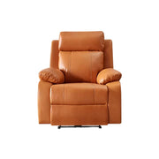 LIVARA 0.98m Single Electric Home Theatre Recliner Sofa Top-Grain Leather Ergonomic Design One-Touch Adjustable Backrest & Footrest - Brown