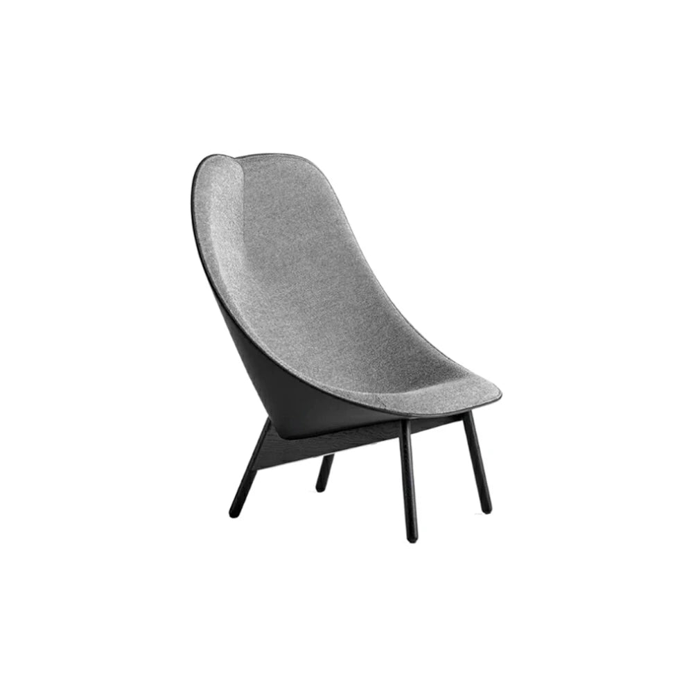LIVARA Accent Armchair - Ergonomic Contoured Design - Reinforced Solid Wood Frame - Premium Fabric Upholstery for Modern Living Spaces - Grey