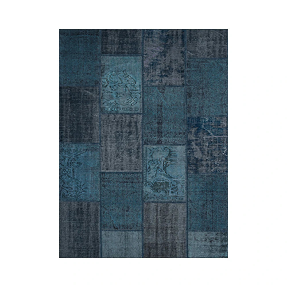 LIVARA 160/200cm Elegant Vintage Loop-Pile Rug - Waterproof, Stain-Resistant, Anti-Static, Soft & Durable, Easy-Clean Design - Blue
