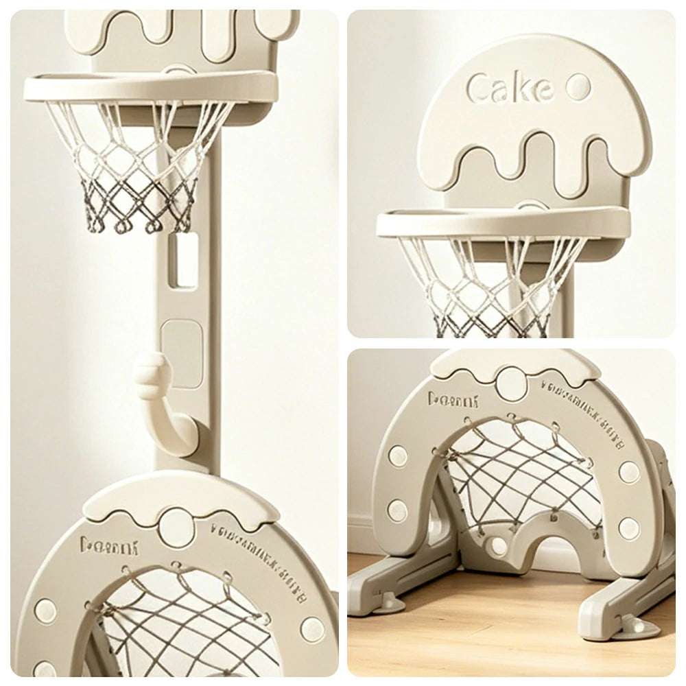 LIVARA Kids Basketball Hoop with Adjustable Height and Anti-Tip Base for Kids Room Living Room and Family Play
