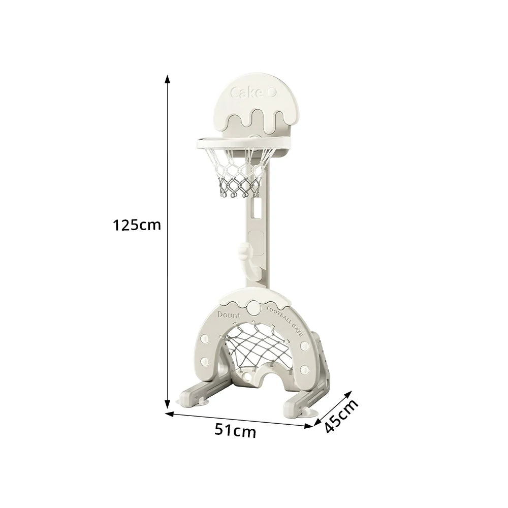 LIVARA Kids Basketball Hoop with Adjustable Height and Anti-Tip Base for Kids Room Living Room and Family Play