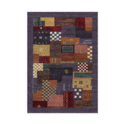 LIVARA 160/200cm Yade Green Loop-Pile Rug - Upgraded Non-Slip Eco Cotton-Latex Backing - Waterproof, Stain-Resistant, Soft & Durable - Purple