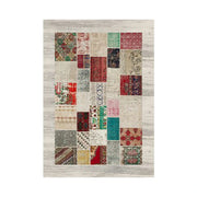 LIVARA 160/200cm Loop-Pile Rug - Upgraded Non-Slip Eco Cotton-Latex Backing - Waterproof, Stain-Resistant, Soft & Durable - Light Grey