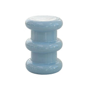 LIVARA Multi-Tier Coffee Table Stool - 2/3-Layer Design, Smooth Rounded Shape, Lightweight & Space-Saving, Modern Home Use - Blue