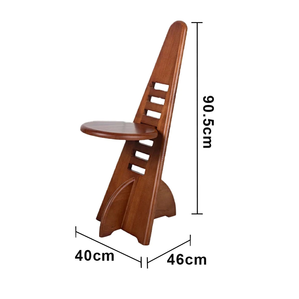 LIVARA Vintage Multi-Functional Coffee Table - Solid Wood Storage Shelf, Adjustable Height Design, Side Table & Display Use - Walnut Brown